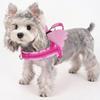 Dog Chest Wrap with Angel Wing for Routine Wear, Printed Web Lines, Side Clip and Back Link Point for Daily Walking Use