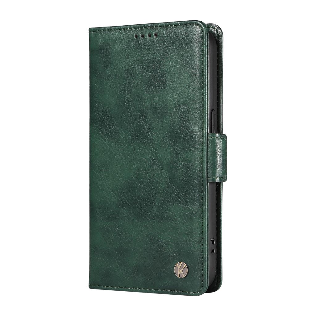 YIKATU YK-007 For OnePlus Nord CE4 Lite 5G/Oppo K12x 5G (China) Wallet Case Litchi Grain Leather Phone Protective Cover
