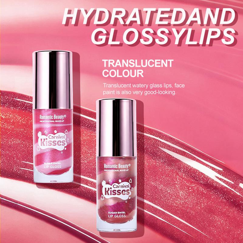 Mattiertes Lippen-Glasur-Tönung Einfach zu färbender Lipgloss Feuchtigkeitsspendender Lippenbalsam Nicht haftend am Becher Schimmernder Lippenstift Make-up