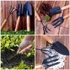 3PCS/Set Wooden Handle Mini Gardening Potted Tool Gardening Shovel Rake Fork Set for Houseplants Potted Plants