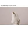 Nordic White Ceramic Human Body Art Vase - Decorative Sculpture for Home