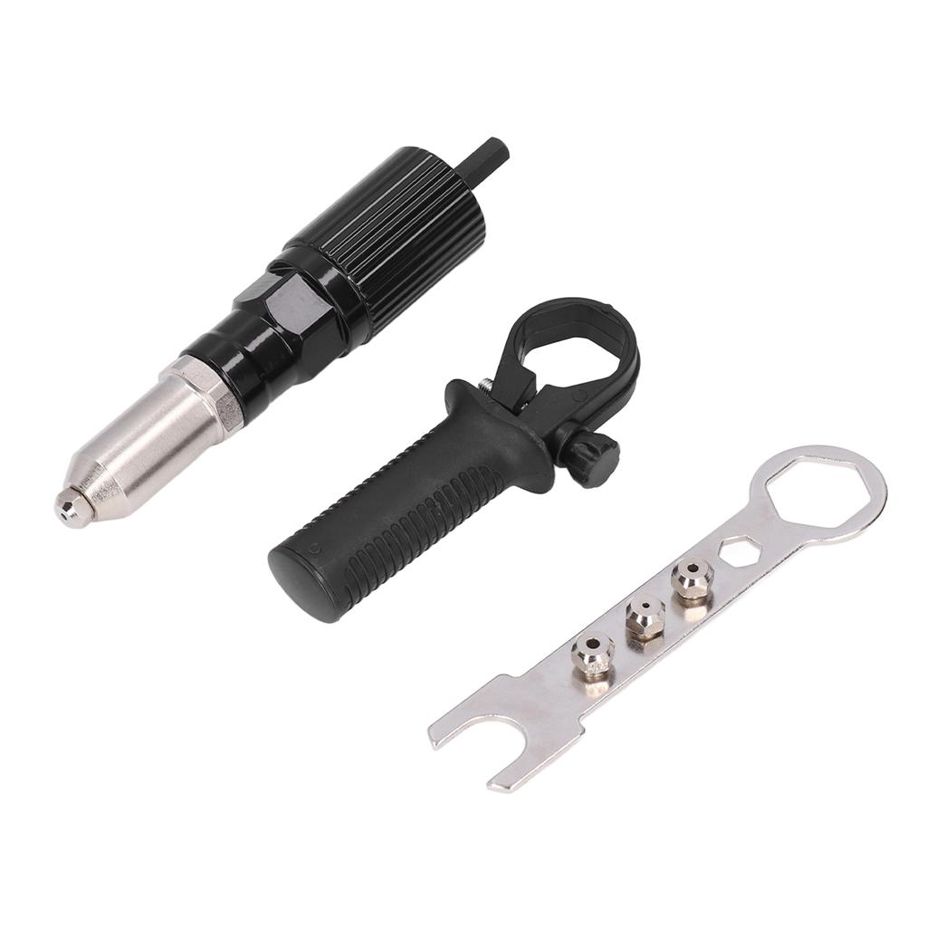 Electric Riveting Gun Adapter Rivet Gun Accessory Electric Drill Rivet Machine Grab Rivet and Nail Gun Head