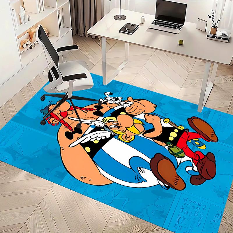 Asterix the Gaul Printed Absorbent Washable Carpet, Non-Slip Bathroom Mats, Kitchen Rugs, Yoga Mat,Living Room Entrance, Camping Picnic Rugs