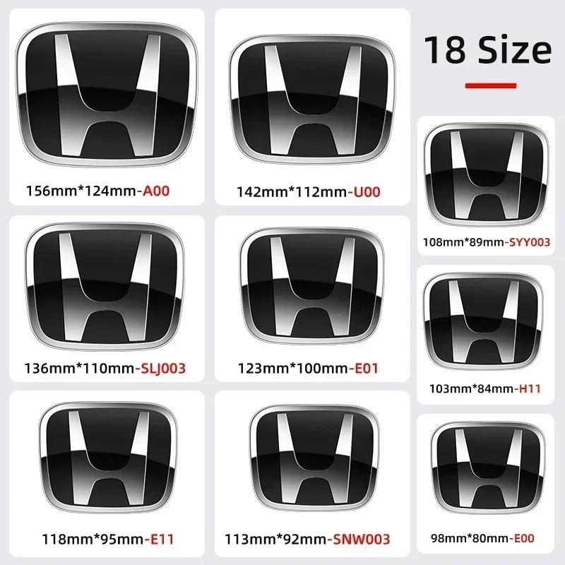 1pcs Car Front Head Hood Bonnet Emblem Rear Tail Bumper Logo For Honda Civic Fit Jazz Accord CRV HRV City Odyssey Accessories