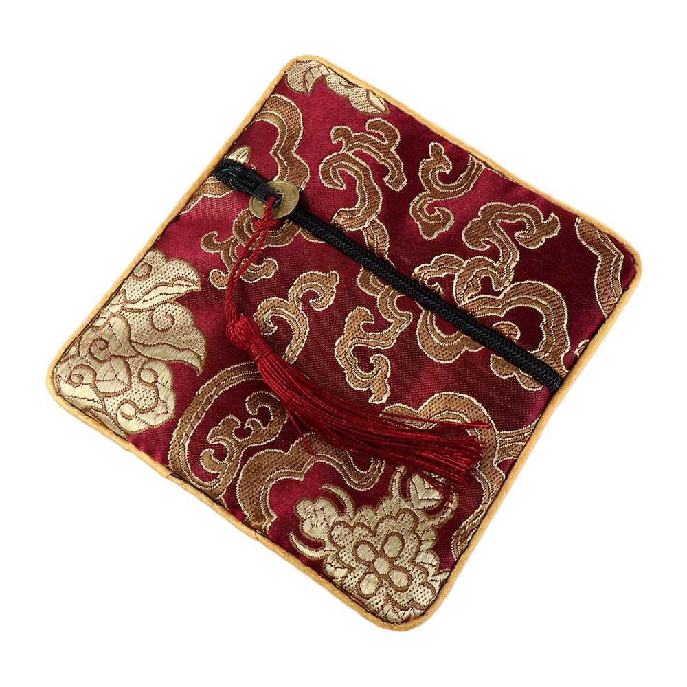 Jewelry Packaging Brocade Pouch Jewelry Storage Bag Chinese Style Coin Purse Silk Jewelry Organizer