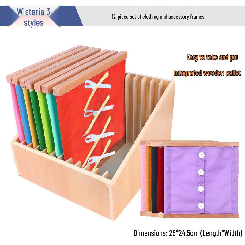 Montessori Early Education Button-Handling Kit for Kindergarten Children
