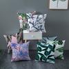 Ins Small Fresh Plant Car Sofa Pillow Cushion Cover Office Printed Lumbar Cushion Home Supplies
