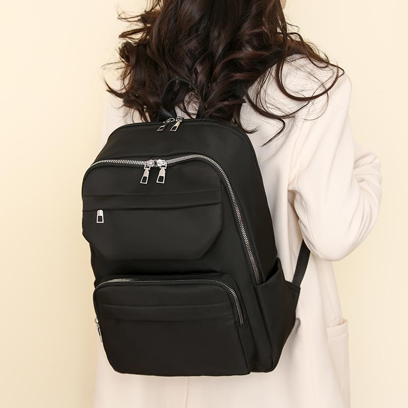 

Simple Student Backpack with Large Capacity for Junior High School, Senior High School and College Students for Leisure чёрный