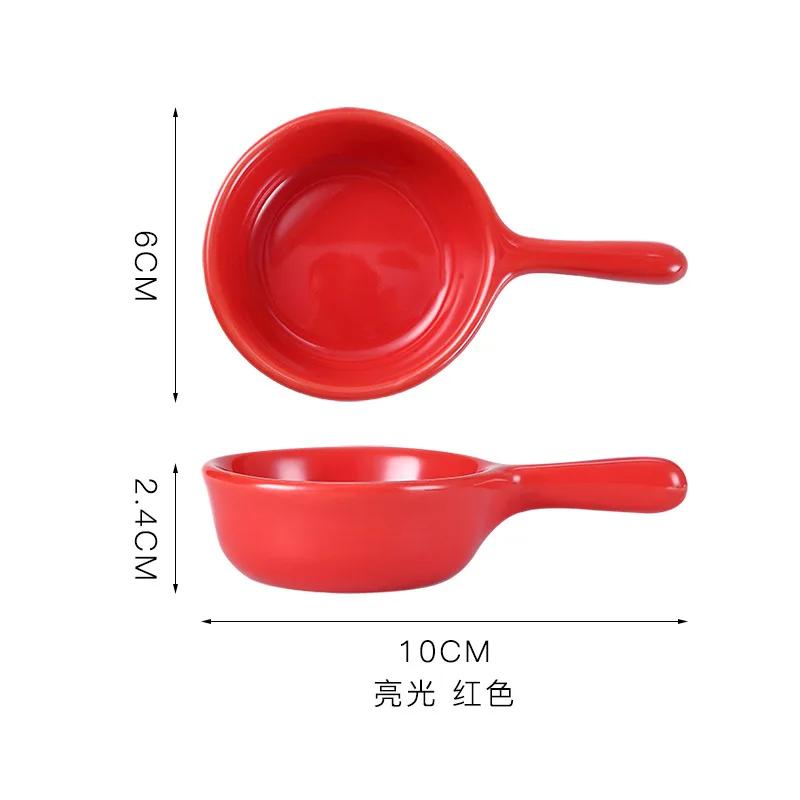 1Pcs Super Cute Ceramic Sauce Dish Mini Tray Small Plate Side Seasoning Dish Condiment Dishes Sushi Soy Snack Dipping Home Bowl
