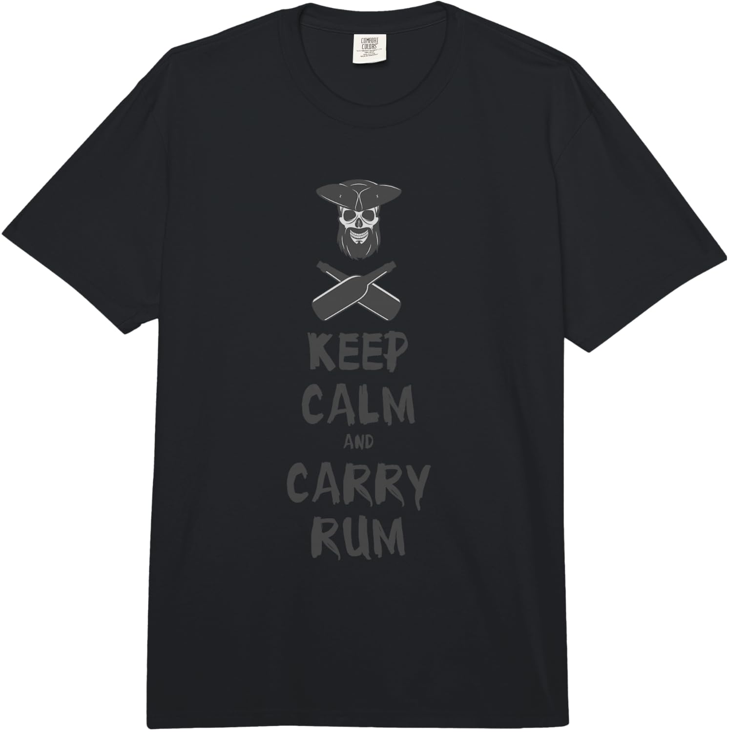 Keep Calm and Wear Rum. Funny Gift Fun Comfort Colors Adult Heavyweight  Unisex T-Shirt S