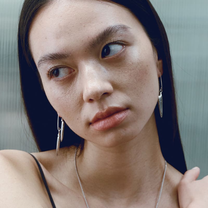 Cellmute PRICKLE DROP EARRING_S(2COLOR)