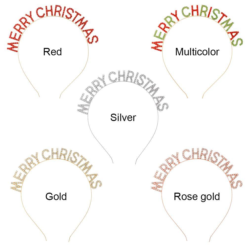 Styling Women Ladies Girls MERRY CHRISTMAS Headband Xmas Headpiece Party Tiara Hair Hoop