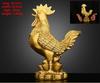Copper Rooster Ornament Fortune Animal Chicken Money Yuanbao Home Entryway Desktop Decor Sculptures
