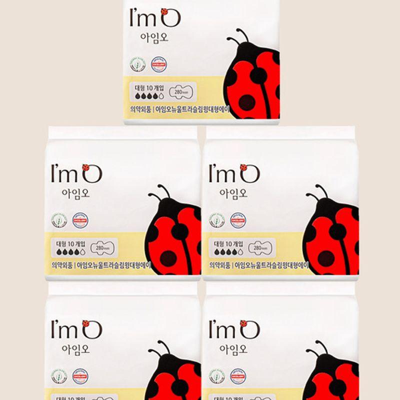 

IMO I m O Organic Sanitary Pads Large 5 Pack formation