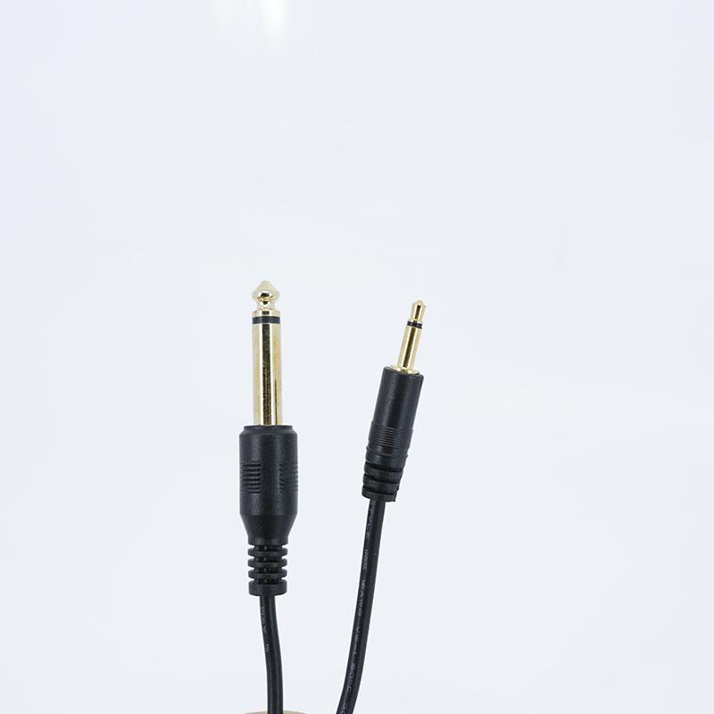 Gold plated mono 6.5mm 6.35mm male jack to 6.35 3.5mm Male Audio Cable 3.5 Male to 6.35 Male Audio Cord Wire 6.35 3.5