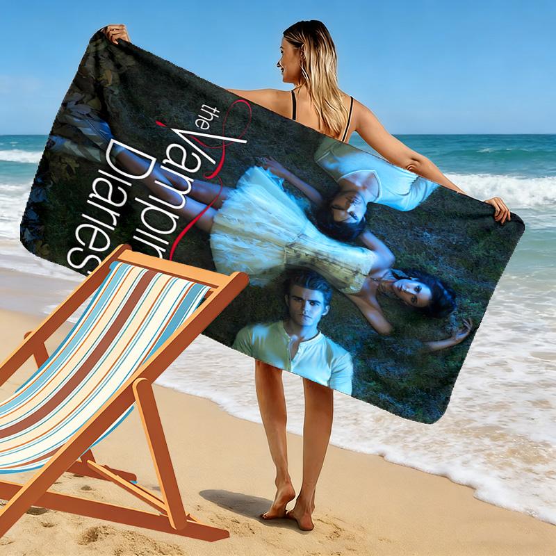 Supernatural Love Mystery Beach Towel Beach Soft Outdoor Pool Towel Seaside Swim Printing Comfort Beach Beach Towel