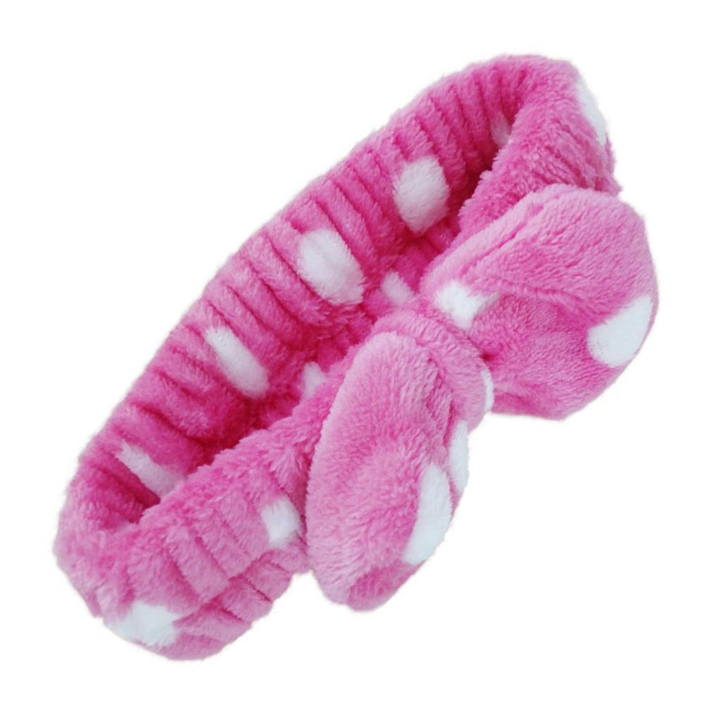 Women Lovely Striped Soft Shower Facial Mask Hair Band Wrap Headband Spa Make Up