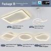 Modern Minimalist Ceiling Light Package with Smart Home Integration for Whole House