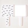 Eyelash Extensions Handheld Mirror Vanity Mirrors Portable Square Eyelash Extension Mirror Women Cosmetic Beauty Salon Supplies