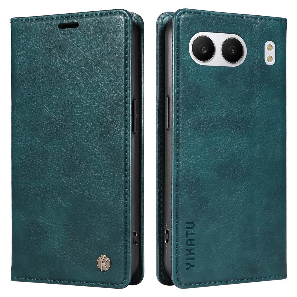 YIKATU YK-006 For OnePlus Nord 4 Case Wallet Litchi Grain Leather Phone Cover Magnetic Auto-Absorbed