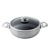 Scanpan Serie Låg Gryta 26cm IH-kompatibel Gryta Gryträtter Ugnssäker PFOA-fri Säker Stekpanna CS+ (Med lock) Tvåhands STRATANIUM+