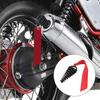 Gumová zátka výfuku motocyklu Vodotěsná mycí zátka tlumiče výfuku s třásněmi pro motocykl, terénní motocykl, 2taktní, odstranit