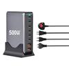 500W Galliumnitrid PD 8-Port Multifunktions-Schreibtischladegerät