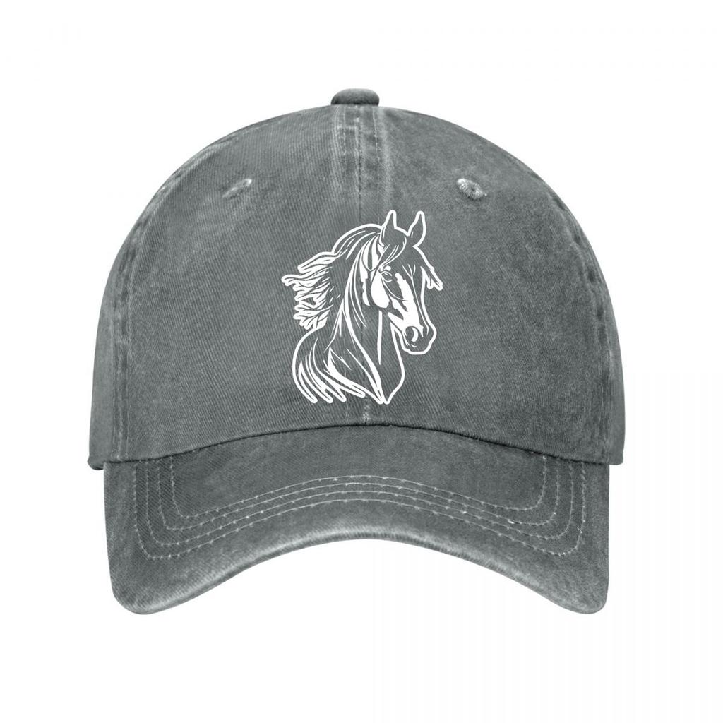 Horse Vintage Baseball Cap  New Vintage Washed Cotton Baseball Cap Parent Kids Sun Hats