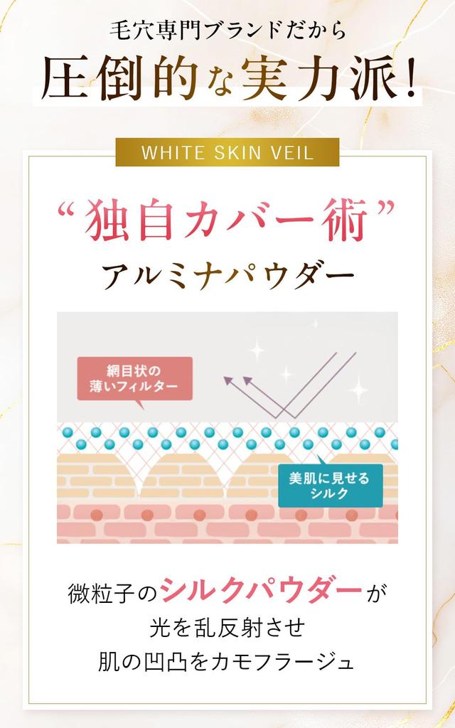 of White Skin Veil Pore Concealing Korean Makeup Cream Ceramide Pore High 10g [Set 2] Foundation, Cosmetics, Base, Foundation, Formula, Care,