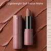 Sexy Nude Matte Lipstick Multi-functional for Lips and Cheeks Long Lasting Waterproof Smudge-proof Dual-purpose Makeup for Women