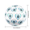 Messis farbenfrohes Logo Größe 5 Fußball Maschinengenäht Indoor/Outdoor Universeller Fußball Ideal für Fußball-Enthusiasten