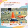 10Pcs Pe Agility Cones 18Cm Training Cones Football/Basketball Training Marker Cone Training Equipment Gear