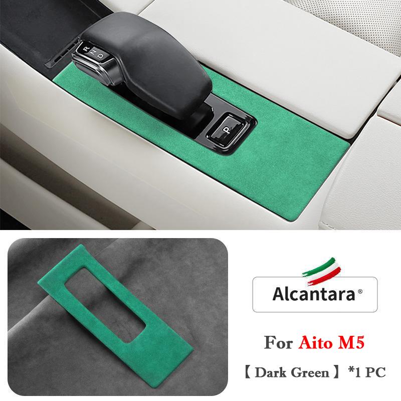 For Huawei Seres Aito M5 -2025 Car Trim Upgarde Luxury Suede Interiors Gear Stick Cover Central Control Panel Accessories