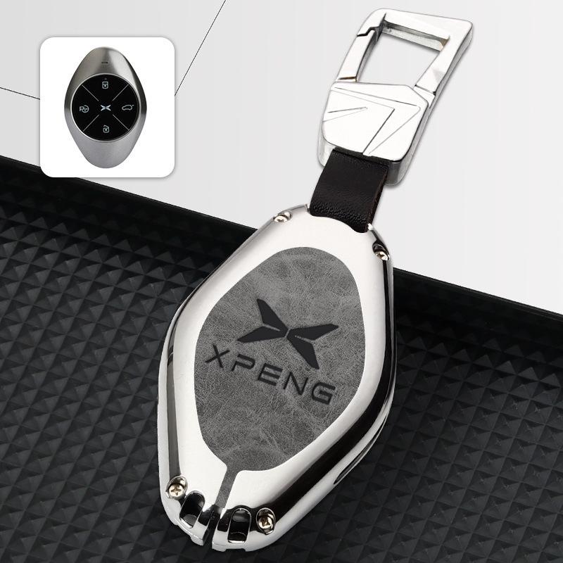 2022 Xpeng P7 Key Case: Full Coverage Metal Protective Shell for Personalized Modification