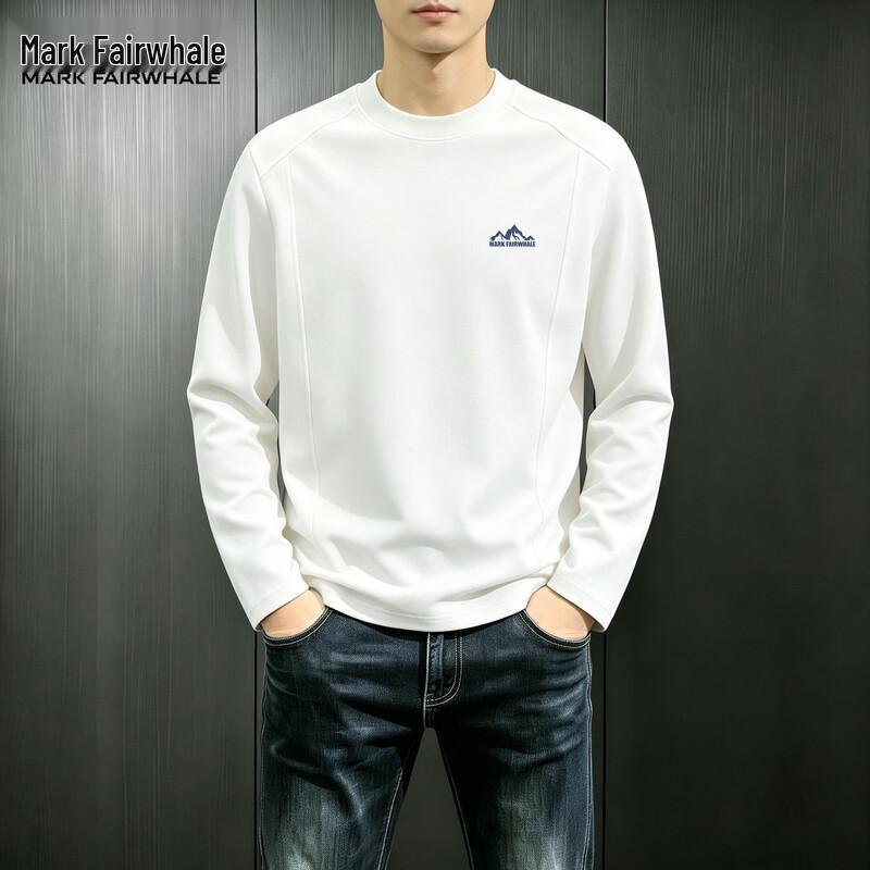 Mark Fairwhale Men's Long-Sleeve Crew Neck Casual T-Shirt