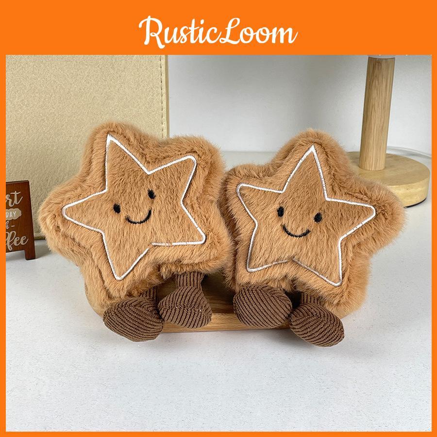 Handcrafted Lovely Star Plush Toy With Short Plush Fabric For Unique Holiday Gifts