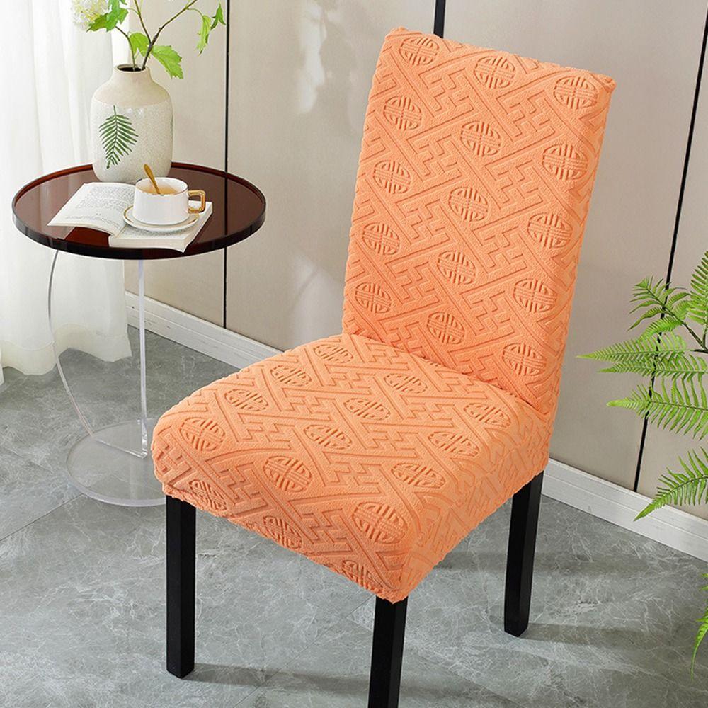 Long Checkered Jacquard Chair Cushion Cover Solid Color Polar Fleece Elastic Chair Cover Waterproof Elastic Stretch
