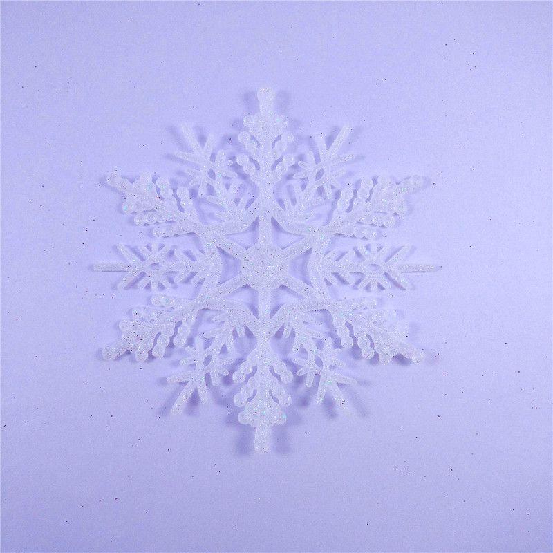 Luxurious 12pcs Glittering Christmas Tree Hanging Decoration Baubles Snowflakes 10cm