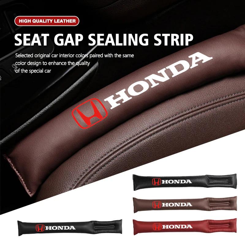 2Pcs Car Seat Gap Filling Plug Cushion Side Seam Leak Proof Strip For Honda Civic Fit Accord City Vezel CR-V S660 Odyssey HR-V