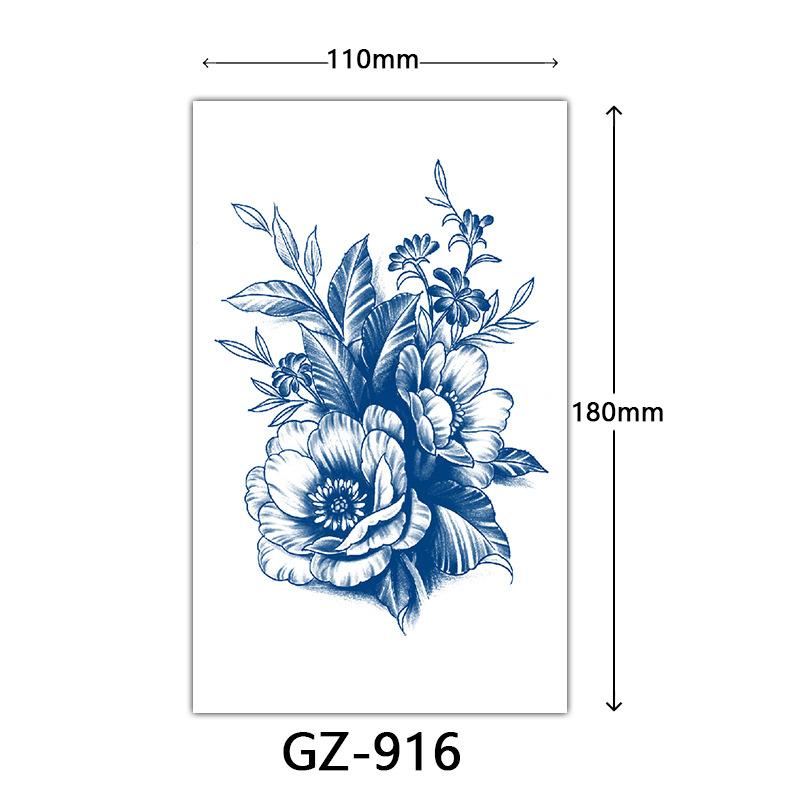 Juice Tattoo Stickers, Herbal Tattoo Stickers, Semi-Permanent English Letter Tattoo Stickers Tattoo