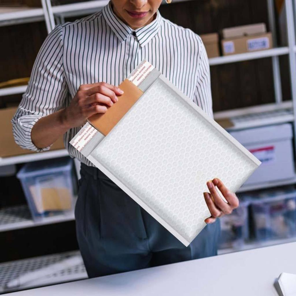 12-25 Pack Bubble Mailers Shockproof - Self-Seal Lightweight Padded Envelopes for Safe Shipping Jewelry, Phones, Gifts & Fragile Items