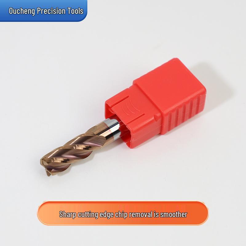 55-Degree Carbide Bull Nose End Mill with Wear-Resistant Coating for CNC Routers