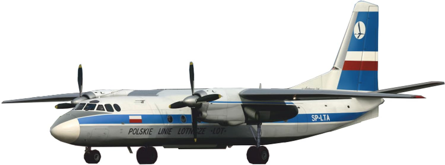 

A model Antonov Coke passenger plane plastic model AM72253 1/72 An-24B twin-engine