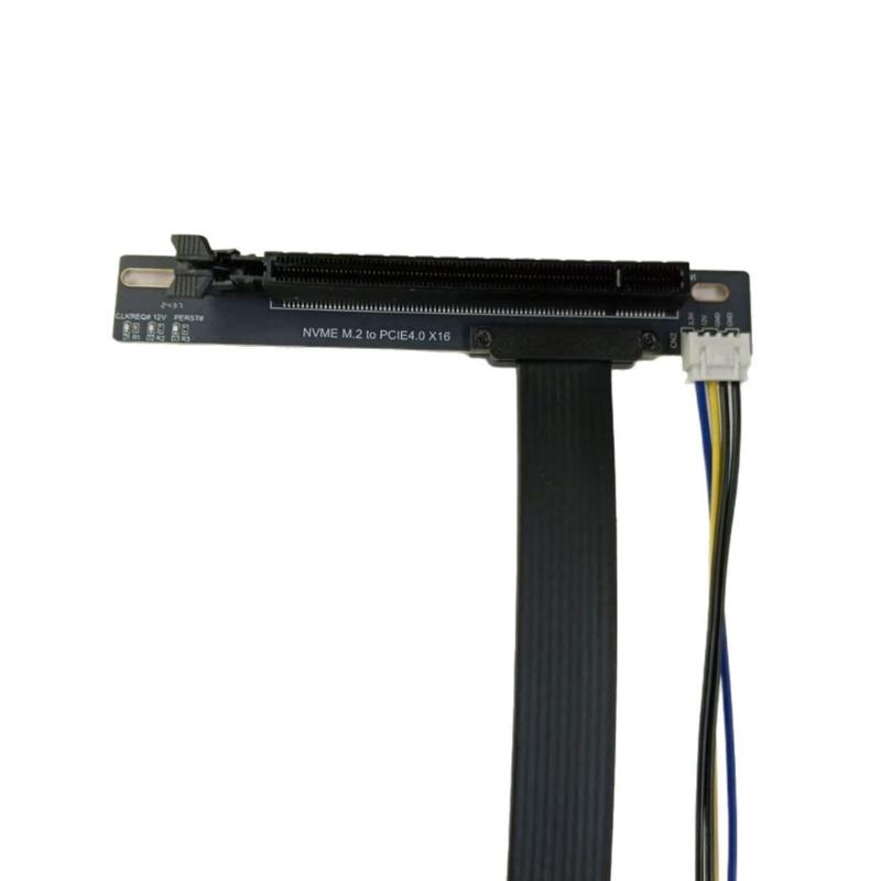 Professional M.2 NVMe to PCIe X16 Graphics Card Extension Cable Power Cable M.2 Card Adapter GPU Extender