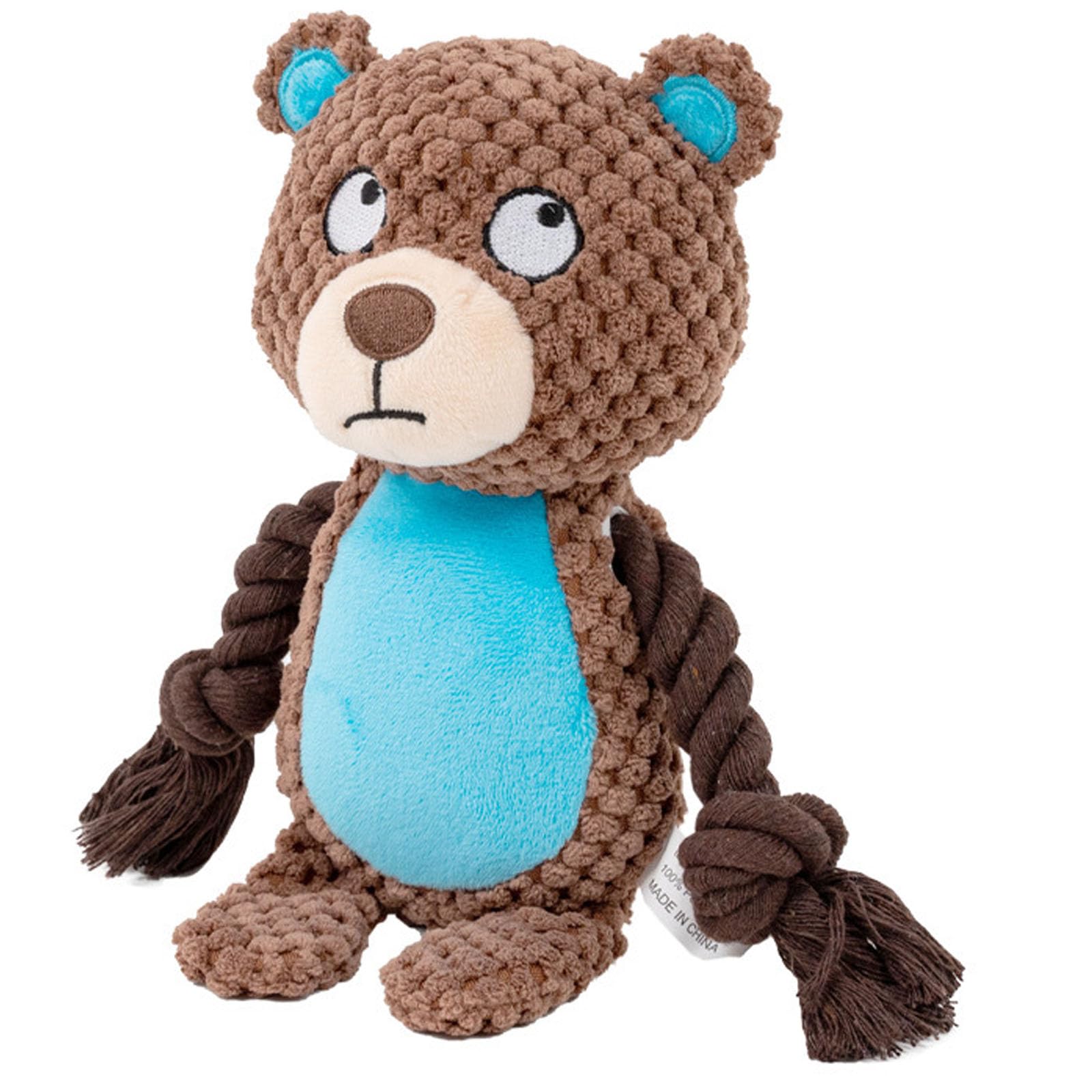 

Плюшевая игрушка для собак с интерактивной игрушкой для дрессировки для и больших собак Звук, Маленькая, Средняя, (коричневый) коричневый