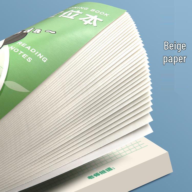 16K English Calligraphy Training Notebook - Standard Frame Writing Paper for Elementary Students.