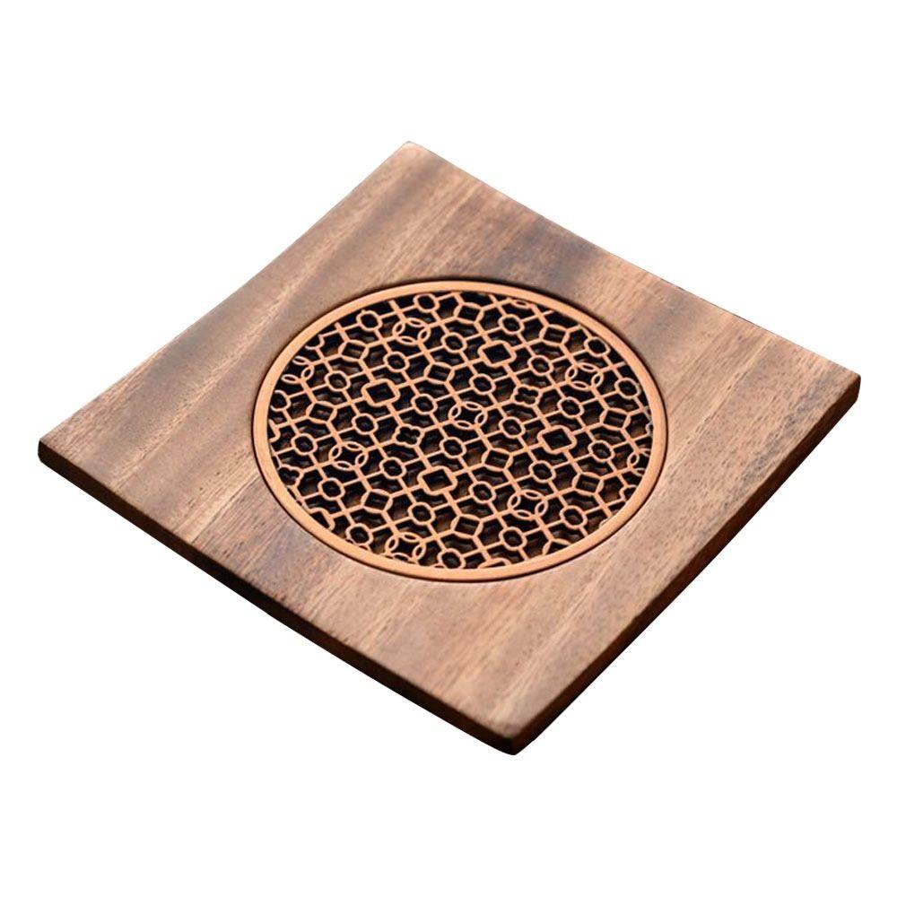 Buy Coaster Bamboo Tea Set Coasters Round Cup Mat Drybrewing Tray