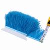 Feather1Meter 8-10cm Ostrich Feather Trim Fringe Ribbon Lake Blue for Dress Clothes Sleeve Decoration Sewing Plumes Fabric Fashion