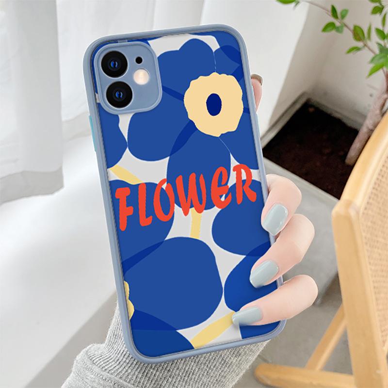Silicone cartoon cute applicable Apple 14pro max painted 12pro mobile phone case TPU frame 12 protective case