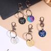 Shopping Trolley Tokens Key Ring With Carabiner Hook Mini Metal Supermarket Cart Remover Coin Label Keychain For Unisex